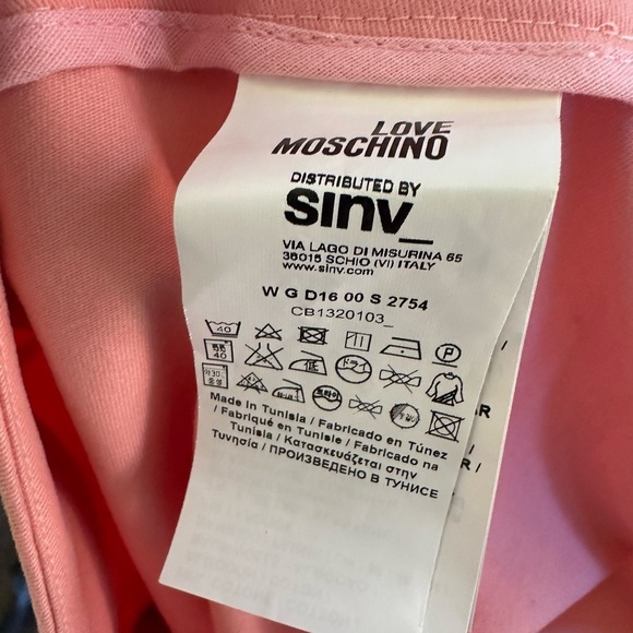 Love Moschino Pink/Peach Straight Skirt US Size 4 EUC! - Picture 8 of 8